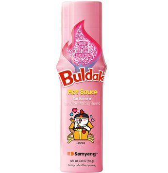 Соус Samyang 200г Buldak КАРБОНАРА курячий Carbonara (рожевий) (8801073411432) 00-00009852 фото
