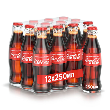Coca-cola 250мл NRB (скло) (уп/12шт) ЦБ-00001879 фото