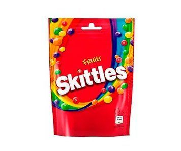 Драже Skittles 136г (червоний) Fruits (уп/25шт) ЦБ-00002147 фото