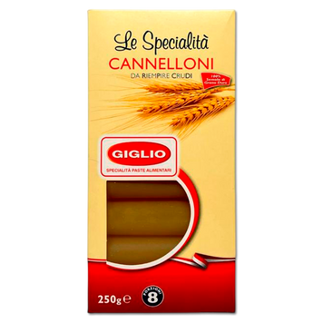 Макарони Giglio 250г Cannelloni -Канелоні (ящ/12шт) 00-00000237 фото