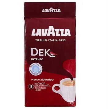 Кава мелена Lavazza Dek (без кофеїну) 250г (червона) Intenso (8000070011403) (20) 00-00002434 фото