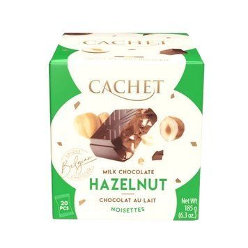 Цукерки Cachet 185г Minis Green (Milk chocolates with hazelnut) \12133 (ящ/12шт) 00-00003077 фото