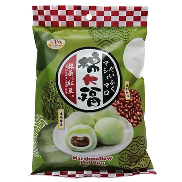 Десерт Mochi (Моті) 120г Маршмелоу Матча та Червоні Боби -Matcha & Red Bean (пакет) (ящ/24шт) ЦБ-00001535 фото