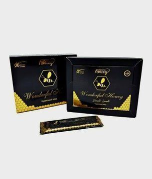 Мед Wonderful Honey 15г чорний (8682048400329) ЦБ-00000084 фото
