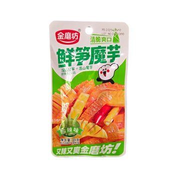 Конжак снек зі свіжими пагонами бамбука 18г Sour & Hot Flavor Golden Mill (6925678117581) 00-00009572 фото