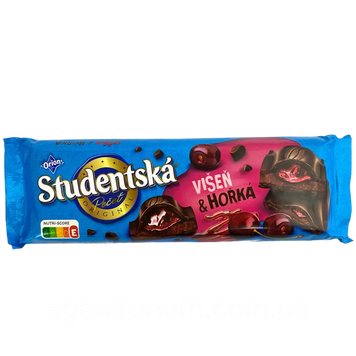 Шоколад Studentska 240г Вишня -Visen & Horka (ящ/12шт) ЦБ-00001667 фото