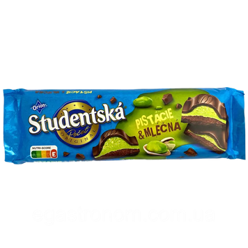 Шоколад Studentska 240г Фісташки -Pistacie & Mlecna (ящ/12шт) ЦБ-00001666 фото
