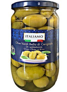 Оливки ITALIAMO 700г з\к (скло) (ящ/6шт) 00-00007204 фото