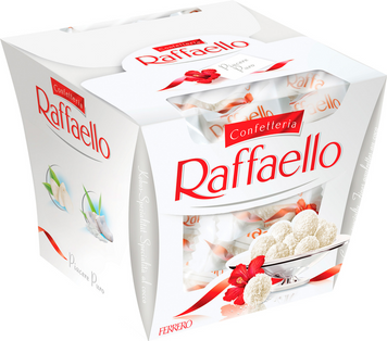 Цукерки Raffaello 150г Рафаелло (уп/6шт) 00-00000313 фото