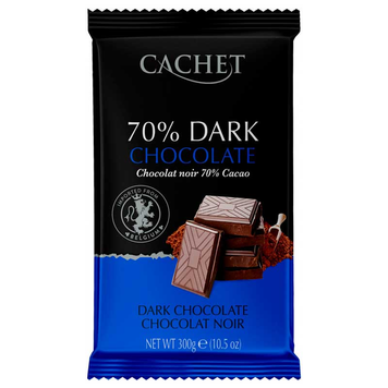 Шоколад Cachet 300г \21706 чор. 70% Extra Dark (5412956216452) 00-00003049 фото
