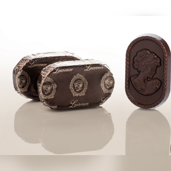 Цукерки Laurence Lady Dark chocolate 135г (no sugar) with almonds (Греція) 00-00010531 фото