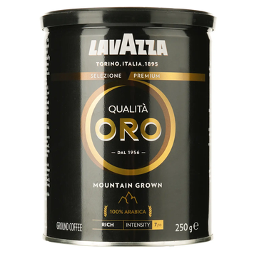Кава мелена Lavazza ж\б 250г ORO (чорний) Qualita (уп/12шт) 00-00002553 фото