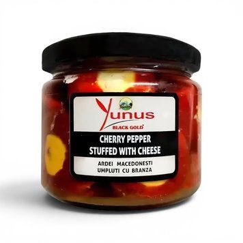 Перець фарширований Yunus 290г Чері з Сиром (червоний) (8684718195146) (12) 00-00000659 фото