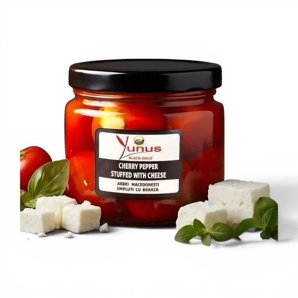 Перець фарширований Yunus 290г Чері з Сиром (червоний) (8684718195146) (12) 00-00000659 фото