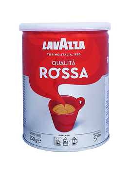 Кава мелена Lavazza ж\б 250г Qualita Rossa (8000070036116) (12) 00-00002402 фото