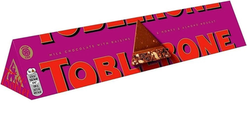 Шоколад Toblerone 100г мол. з Родзинками 00-00003258 фото