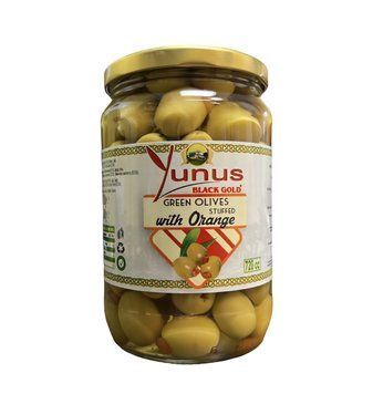 Оливки Yunus Фаршировані 400г з АПЕЛЬСИНОМ (скло) (6427151003256) (12) 00-00008550 фото