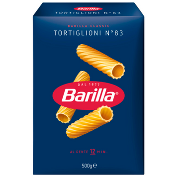 Barilla Макарони \83 (283) 500г Tortiglioni (Трубочки) (ящ/12шт) 00-00001506 фото