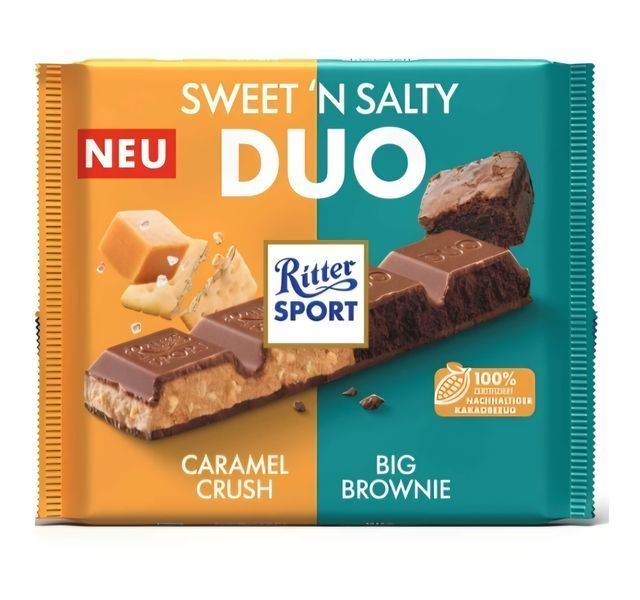 Шоколад Ritter Sport Duo 218г 00-00008805 фото
