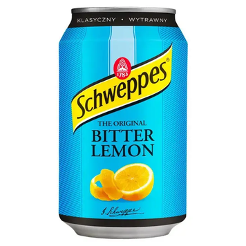 Schweppes ж\б 330мл Швепс Лимон Гіркий (синя) (уп/24шт) ЦБ-00001903 фото