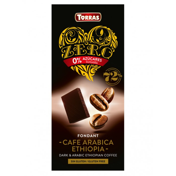 Шоколад Torras 100г \71 Zero чор. з Кавою (б\цукру) (8410342004987) 00-00003034 фото