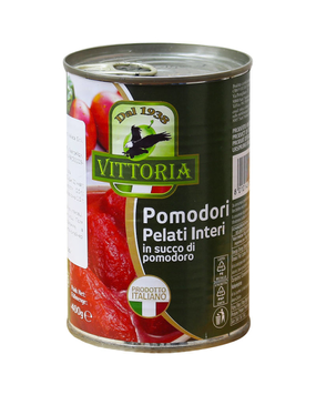 Помідор Vittoria 400г цілі в соку ж\б (ящ/24шт) 00-00000421 фото