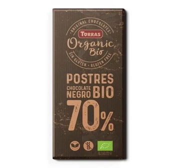 Шоколад Torras 200г Bio Organic 70% Postres (б\глютену) \788 (уп/12шт) ЦБ-00001726 фото