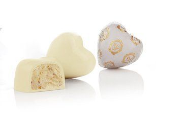Цукерки Греція Laurence Heart &hearts; White with Praline (ящ/5кг) 00-00006456 фото