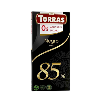 Шоколад Torras 75г \585 чорний 85% какао (б\цукру) (8410342007049) 00-00008745 фото