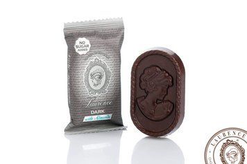 Цукерки Laurence Lady Dark chocolate 280г (no sugar) with almonds (Греція) 00-00010532 фото