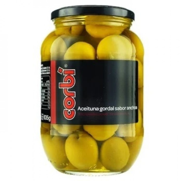 Оливки Corbi 835г (ЧЕРВОНА) Olives del abuelo -Spicy (в гострому маринаді) з\к (уп/6шт) ЦБ-00000260 фото