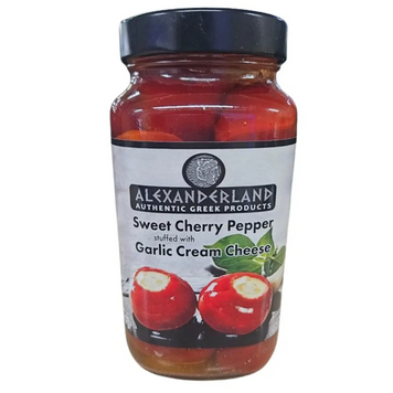 Перець Alexanderland 410г Чері (солодкий з часниковим сиром) (скло) (уп/12шт) ЦБ-00001607 фото