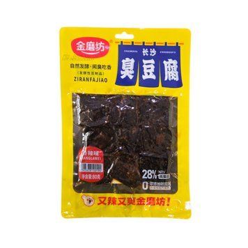 Снек Тофу Golden Mill 80г Fried Stinky Toufu гострий смак Xianglawei (6925678100194) 00-00009589 фото