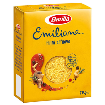 Barilla Макарони Emiliane 275г Filini -з яйцем (Вермішель) (8076809573054) 00-00001622 фото