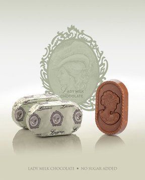 Цукерки Греція Laurence Lady (no sugar) Milk chocolate with almonds (ящ/3.5кг) 00-00003804 фото