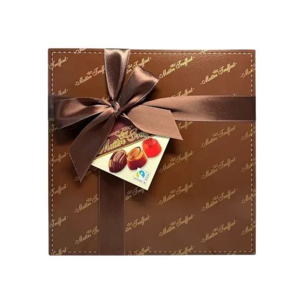 Цукерки Maitre Truffout 200г Pralines Dark (бантик) (9002859066078) 00-00009208 фото