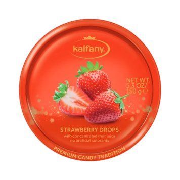 Льодяники Kalfany 150г Полуниця (уп/10шт) 00-00008866 фото