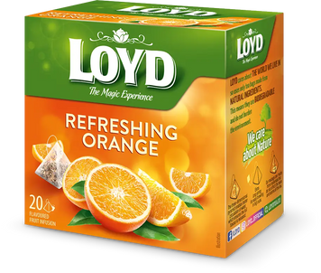 Чай LOYD (20 пірамідок) 40г Освіжаючий Апельсин Fresh Orange (ящ/10шт) ЦБ-00001313 фото