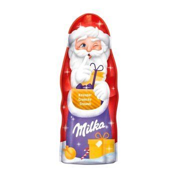 Дід Мороз Milka 95г Шоколадна фігурка Santa Crunchy (7622210588463) 00-00006537 фото