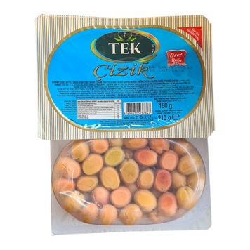 Оливки TEK 180г Cizir рожеві б\к (пакет) (8699250037847) ЦБ-00001836 фото