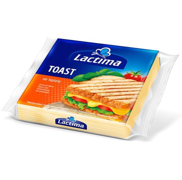 Сир Лактіма (Lactima) 130г тостовий (Гауда\Едам\Тостовий) (уп/10шт) 00-00003922 фото