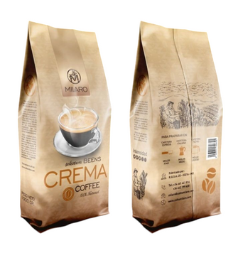 Кава ЗЕРНОва Milaro 1кг Crema (уп/10шт) 00-00002486 фото