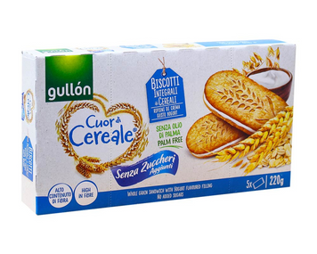 Печиво Gullon CDC YOGURT 220г сендвіч (б\цукру) (Синій) (8410376043679) (8) 00-00004099 фото