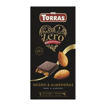 Шоколад Torras 150г Zero чор. Мигдаль \73 00-00003377 фото