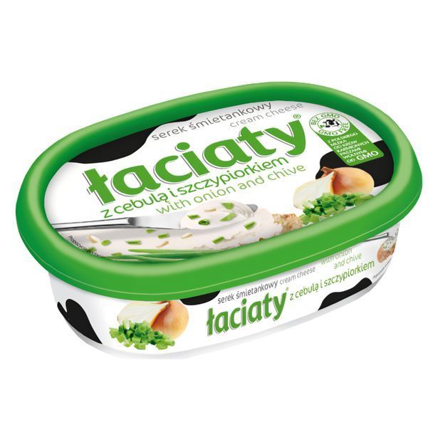 Сир-Крем Laciaty -Лаціата 135г (Цибуля\Оливки\Лосось\Лисички\Часник\Томат) (уп/12шт) 00-00003954 фото