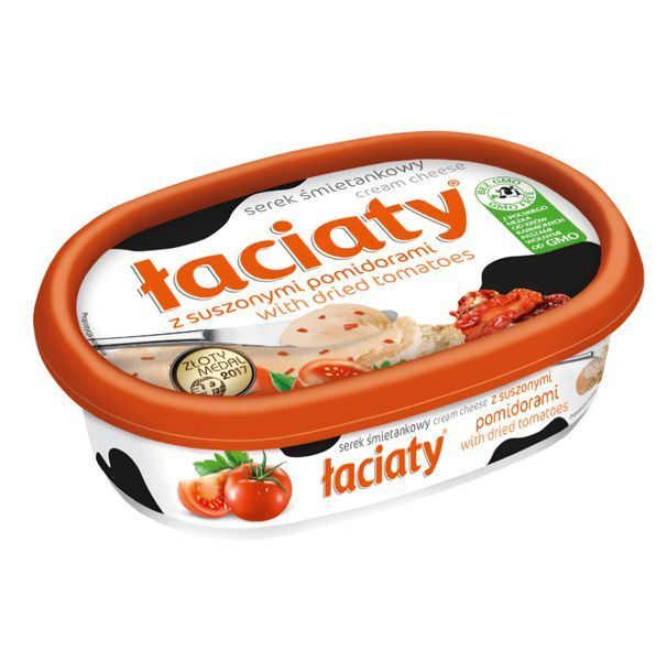 Сир-Крем Laciaty -Лаціата 135г (Цибуля\Оливки\Лосось\Лисички\Часник\Томат) (уп/12шт) 00-00003954 фото