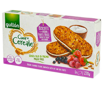 Печиво Gullon CDC YOGURT 220г сендвіч (Ягода) (8410376042887) (8) 00-00003981 фото
