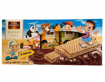 Вафлі Feiny Biscuits 225г Дитячі (9002859089008) 00-00005615 фото