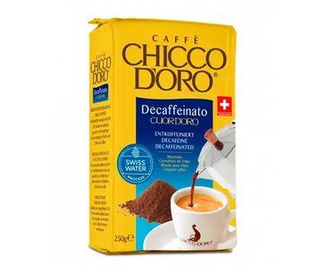 Кава мелена Chicco Doro 250г Decaffeinato (без кофеїну) (7610899220255) 00-00007501 фото