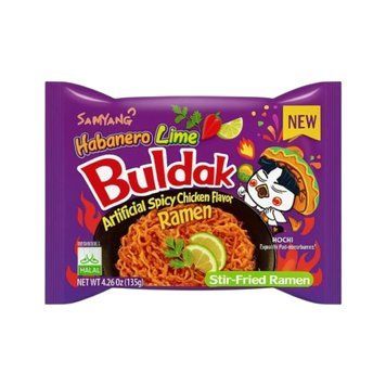 Локшина Samyang 135г Buldak Гостра курка Хабанеро та Лайм (Фіолет) (8801073115514) 00-00008044 фото
